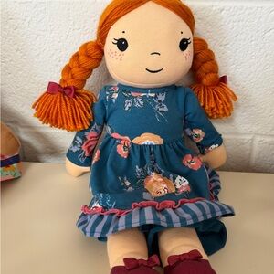 Matilda Jane NWOT Floral Dress Rag Doll with Orange Hair